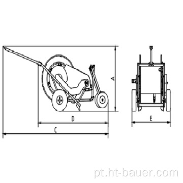 HT-BAUER máquina de irrigação pequena e fácil de mover